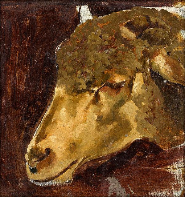 Head of a Sheep by Henry Ossawa Tanner | Oil Painting Reproduction