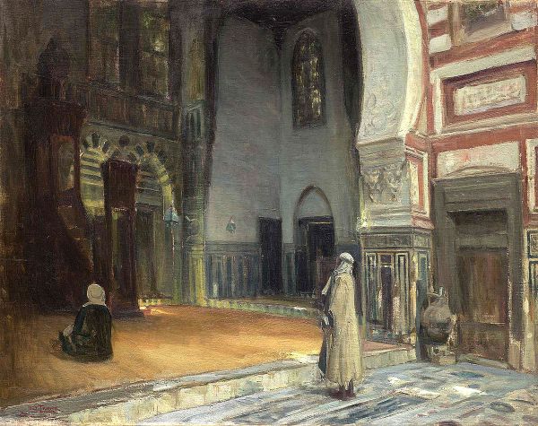 Interior of a Mosque Cairo 1897 | Oil Painting Reproduction