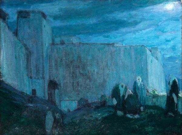 Moonrise Tangier by Henry Ossawa Tanner | Oil Painting Reproduction