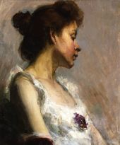 Portrait of the Artist's Wife By Henry Ossawa Tanner