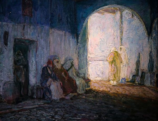 Street Scene Tangiers by Henry Ossawa Tanner | Oil Painting Reproduction
