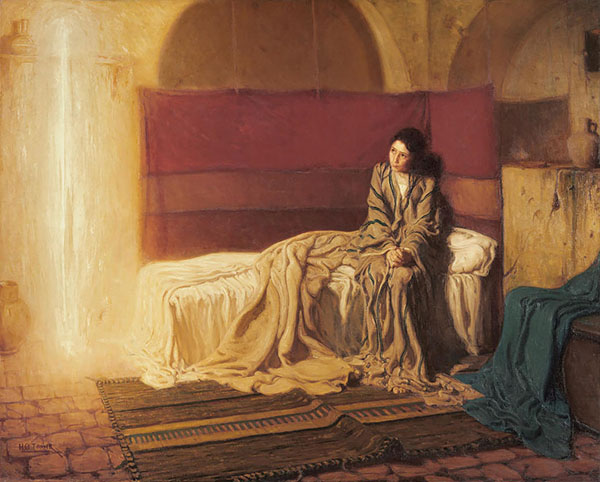 The Annunciation 1898 by Henry Ossawa Tanner | Oil Painting Reproduction