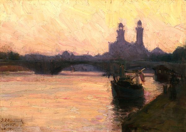 The Seine 1902 by Henry Ossawa Tanner | Oil Painting Reproduction