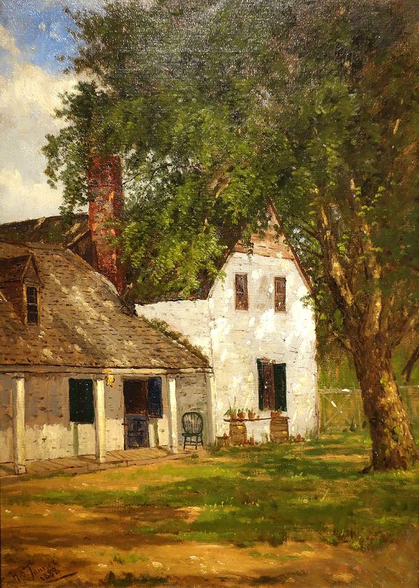 Wynkoop House Old Haarlem 1888 | Oil Painting Reproduction