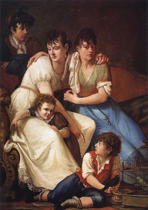 Family Portrait 1807 by Francesco Hayez | Oil Painting Reproduction