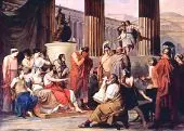 Odysseus at the Court of Alcinous c1814 By Francesco Hayez