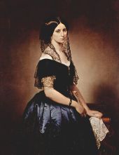 Portrait of Antonietta Tarsis Basilico 1851 By Francesco Hayez