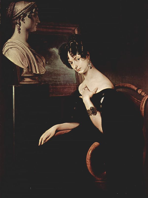 Portrait of Cristina di Belgiojoso Trivulzio 1832 | Oil Painting Reproduction