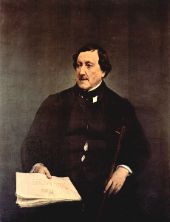 Portrait of Gioacchino Rossini 1870 By Francesco Hayez
