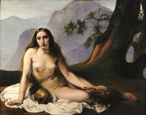 The Penitent Magdalene by Francesco Hayez | Oil Painting Reproduction