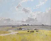 Landscape with Cattle and Farm By Penleigh Boyd