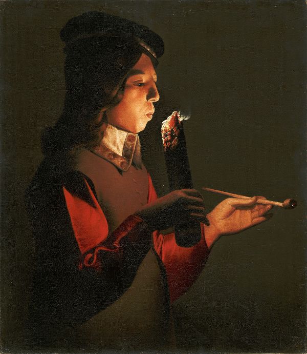Smoker 1646 by Georges de La Tour | Oil Painting Reproduction
