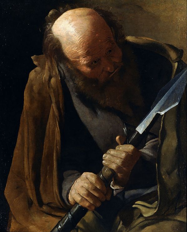 St Thomas by Georges de La Tour | Oil Painting Reproduction