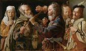 The Musicians Brawl By Georges de La Tour