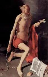 The Penitent St Jerome By Georges de La Tour