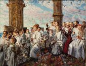 May Morning on Magdalen College Tower Oxford 1891 By William Holman Hunt