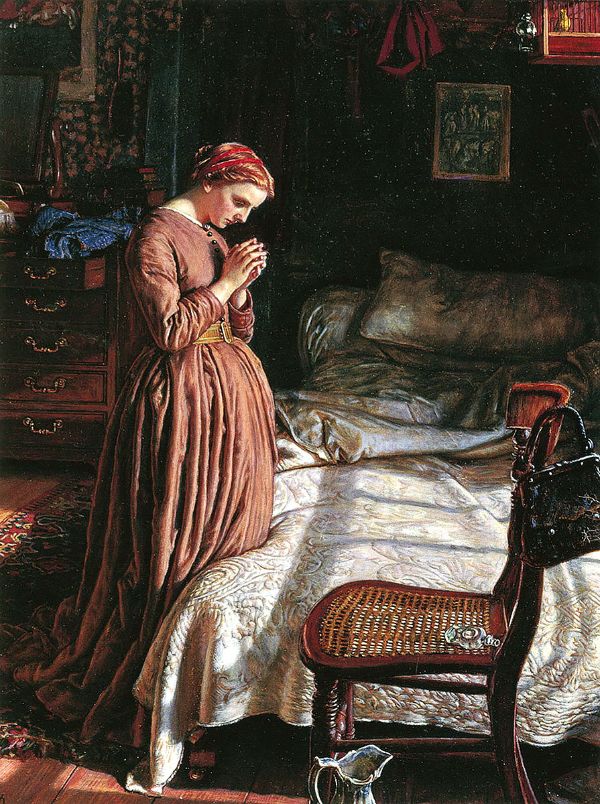 Morning Prayer 1866 by William Holman Hunt | Oil Painting Reproduction