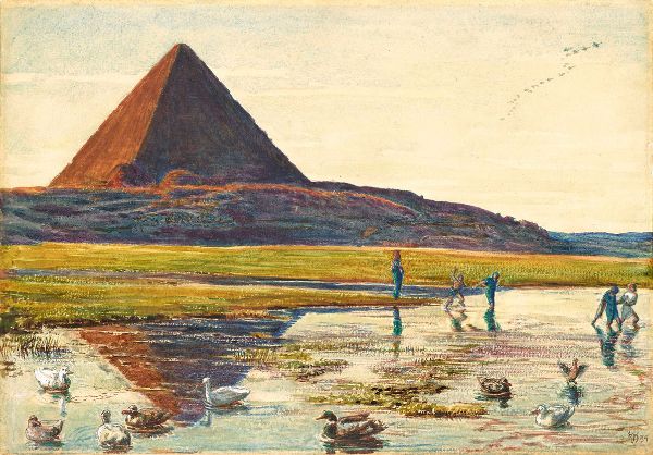 The Great Pyramid 1854 by William Holman Hunt | Oil Painting Reproduction