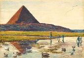 The Great Pyramid 1854 By William Holman Hunt