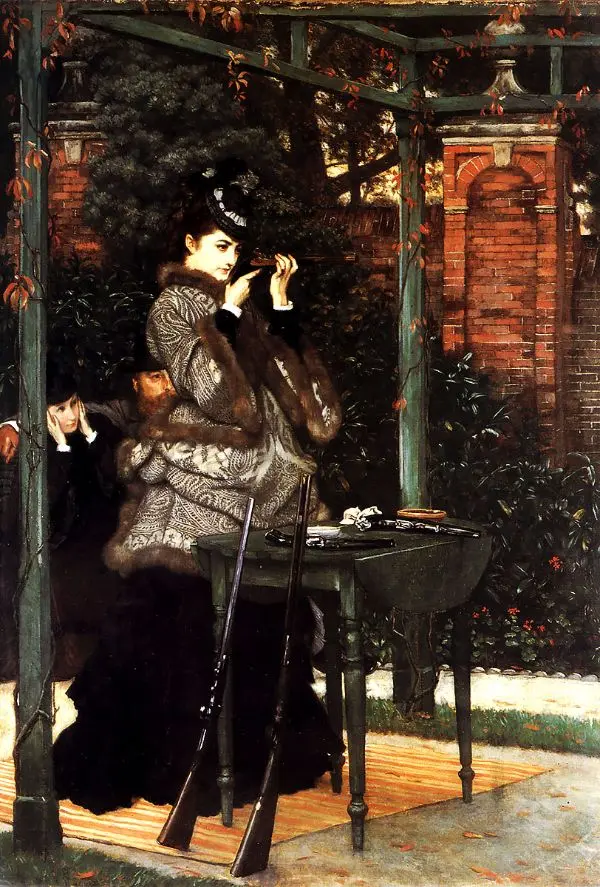 At the Rifle Range 1869 By James Tissot