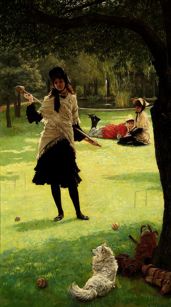 Croquet c1878 by James Tissot | Oil Painting Reproduction