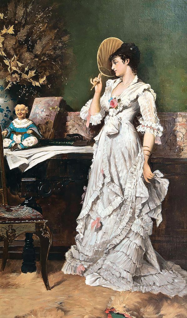 Elegant Lady by James Tissot | Oil Painting Reproduction