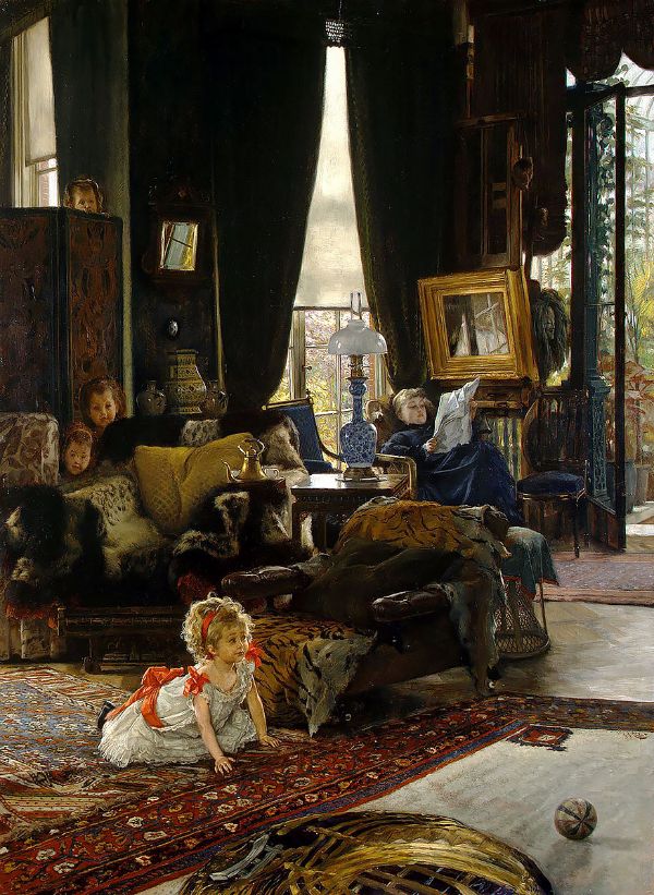 Hide and Seek 1877 by James Tissot | Oil Painting Reproduction