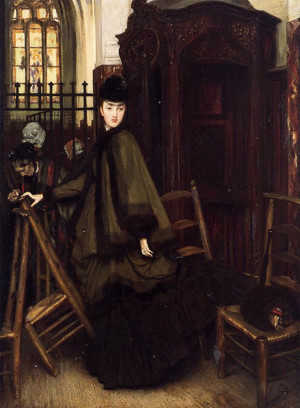 In Church by James Tissot | Oil Painting Reproduction