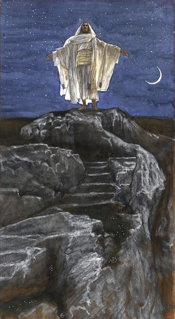 Jesus goes up Alone onto a Mountain to Pray | Oil Painting Reproduction