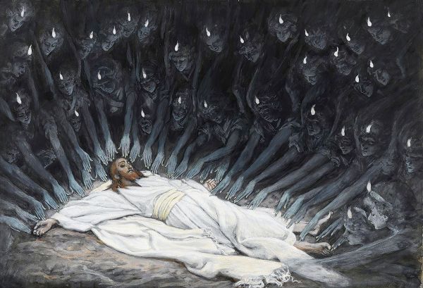 Jesus Ministered to by Angels by James Tissot | Oil Painting Reproduction