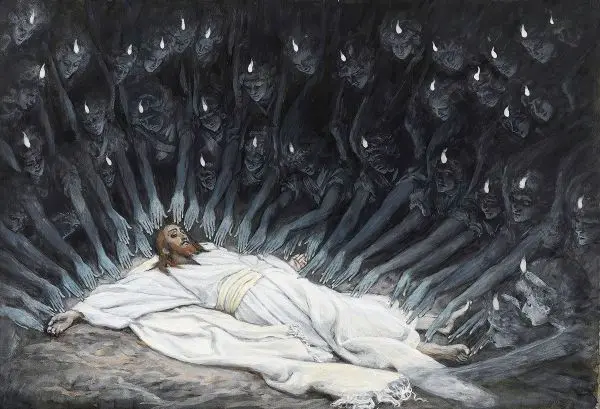 Jesus Ministered to by Angels By James Tissot