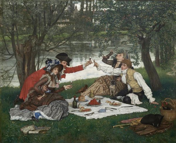 Partie Carree 1870 by James Tissot | Oil Painting Reproduction