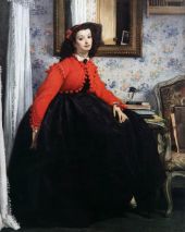 Portrait of Mlle By James Tissot