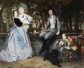 Portrait of the Marquis and Marchioness of Miramon and their Children By James Tissot