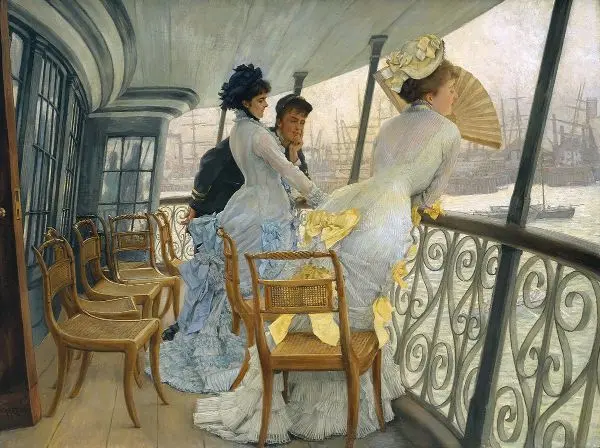 The Gallery of HMS Calcutta c1876 By James Tissot