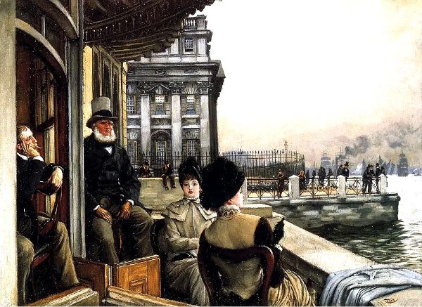 The Terrace of the Trafalgar Tavern Greenwich London | Oil Painting Reproduction