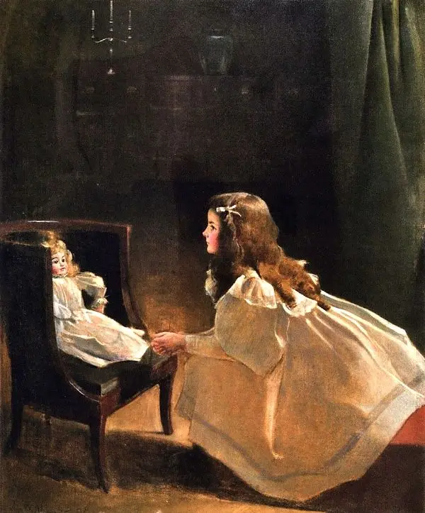 Child with Doll By John White Alexander