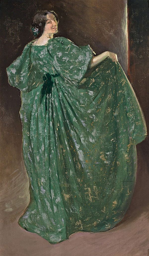 Green Girl Juliette Very c1896 | Oil Painting Reproduction