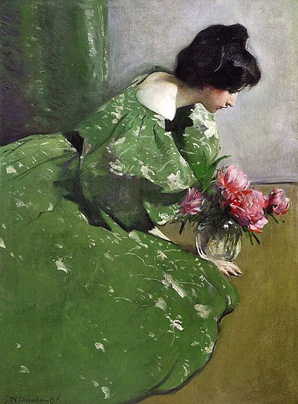 Peonies by John White Alexander | Oil Painting Reproduction