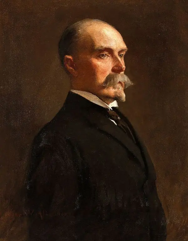 Portrait of Alonzo Barton Hepburn By John White Alexander