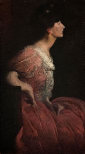Woman in Rose 1900 By John White Alexander