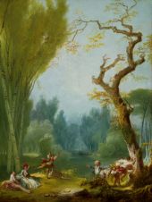 A Game of Horse and Rider c1775 By Jean Honore Fragonard