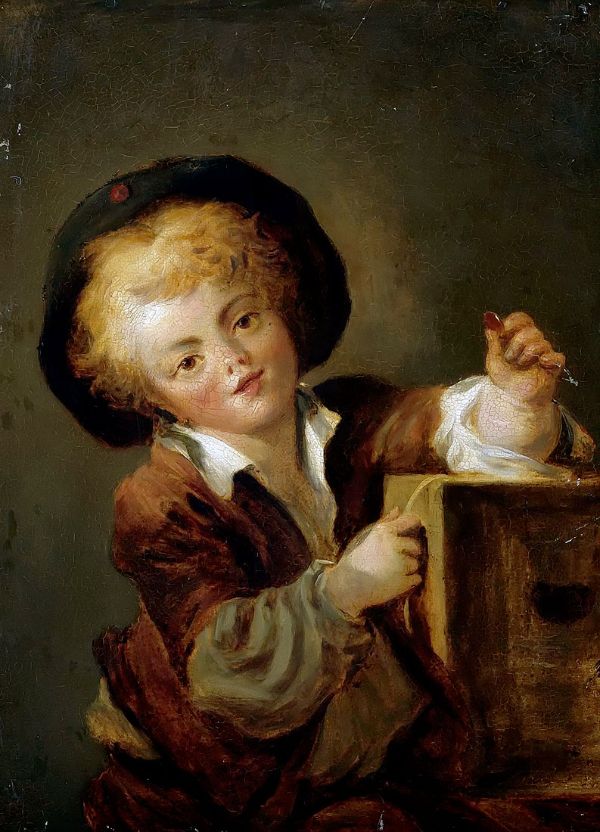 A Little Boy with a Curiosity 1780 | Oil Painting Reproduction