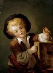 A Little Boy with a Curiosity 1780 By Jean Honore Fragonard