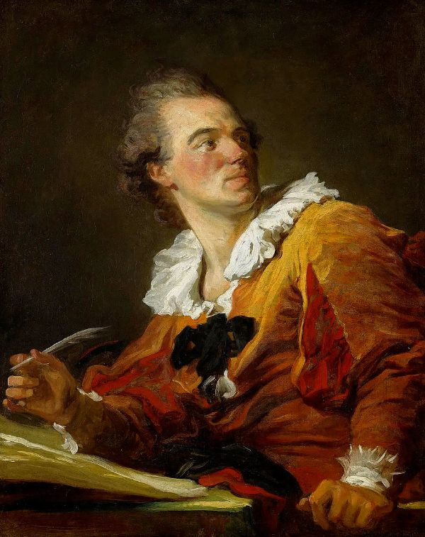 Inspiration 1769 by Jean Honore Fragonard | Oil Painting Reproduction