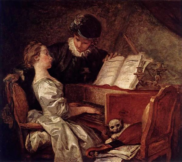 Music Lesson by Jean Honore Fragonard | Oil Painting Reproduction