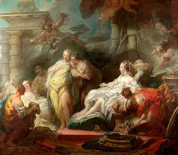 Psyche showing her sisters her gifts from Cupid | Oil Painting Reproduction