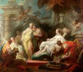 Psyche showing her sisters her gifts from Cupid By Jean Honore Fragonard