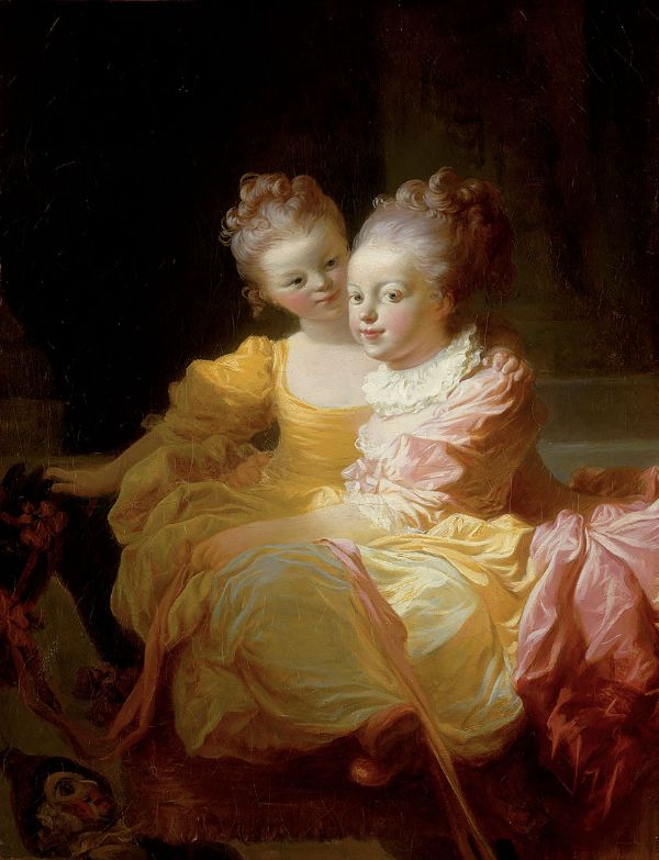 Sisters 1778 by Jean Honore Fragonard | Oil Painting Reproduction