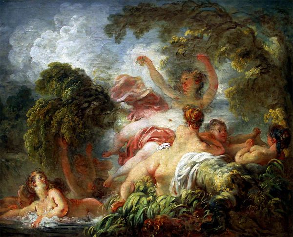 The Bathers 1765 by Jean Honore Fragonard | Oil Painting Reproduction
